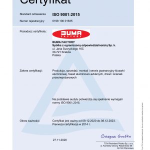 BUMA FACTORY_20_RA_certyfikat PL